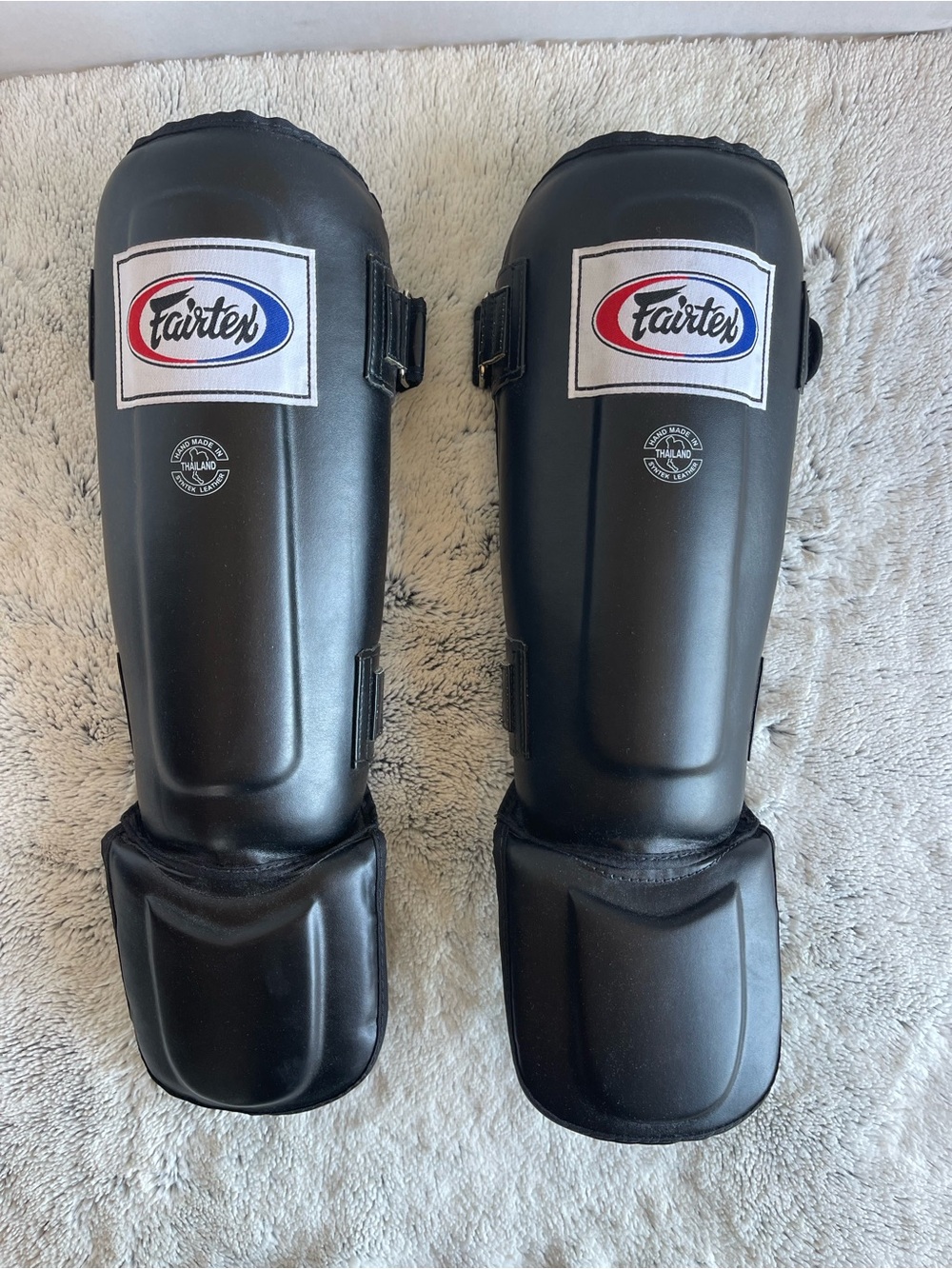 Fairtex SP3 Black Muay Thai Shin Guards for Men/Women/Kids - Size Medium